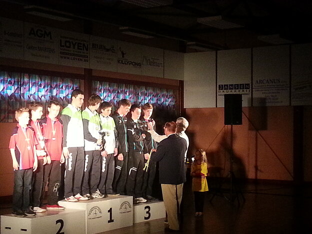 Siegerehrung Jugend Mannschaft