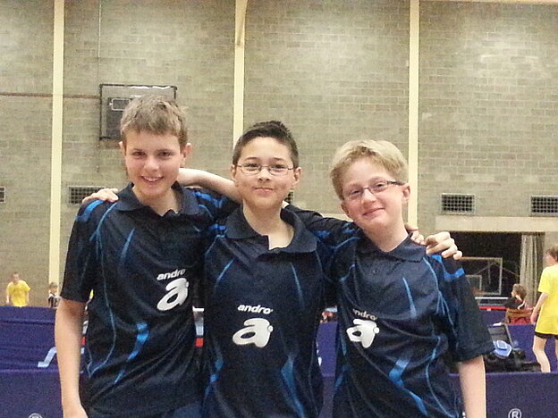 Schülerteam v.links: Mirko Güll, Eric Ly, Vincent Schwickert