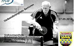 12.Verbandsrangliste der Senioren am 07.09.2014 in Sohren