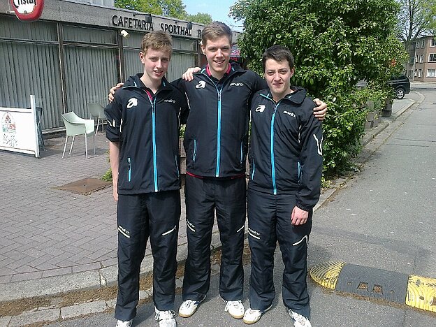 Jugendteam v.Links: Christian Güll, Lucas Senscheid, Kevin Eckmann