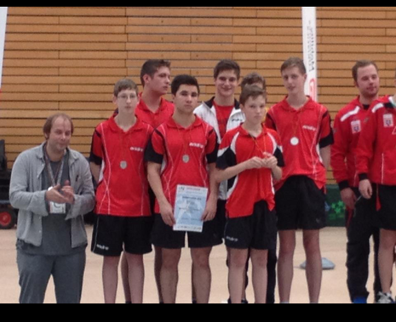 Siegerehrung Bundesfinale 2. Team Karthause