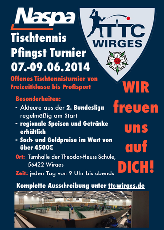 Werbung Pfingst Turnier 2014